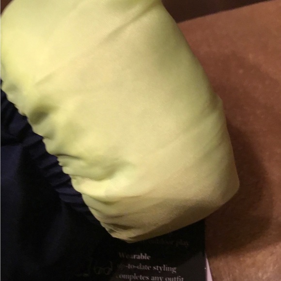 🆕 Designer / London Fog / Fall / Winter / Coat / NWT / Navy and Lime Green 🆕😎 - Picture 13 of 15